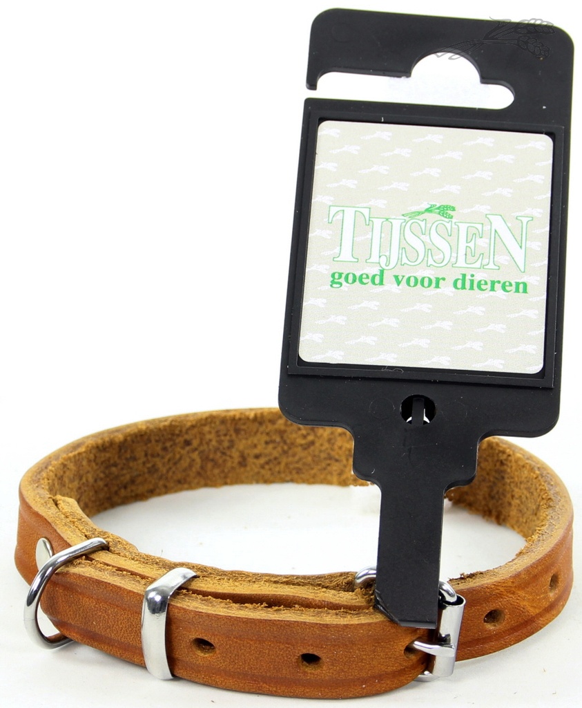 Collar Greased Leather Cognac