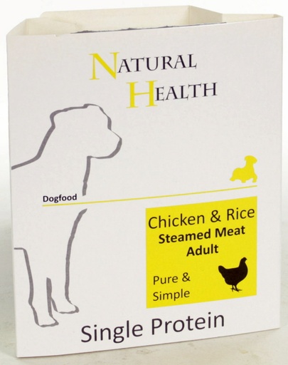 [NH110] NH Dog Steamed P&S Chicken & Rice 7 x 395 gr. (7 x 395 gr.)