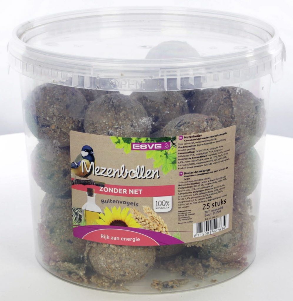 Mezenbollen Zonder Net Emmer ESVE 25 st.