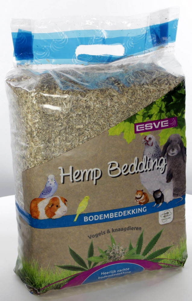Hemp Bedding ESVE (Hennepvezelstrooisel) 4 x 48 ltr.