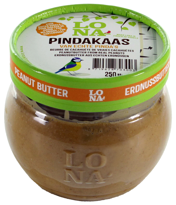 LONA Pindakaas met Pinda's 12 x 250 ml.