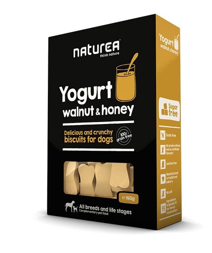 [NT32313] Naturea Biscuits Yogurt Walnut Honey 8 x 140 gr. (8 x 140 gr.)