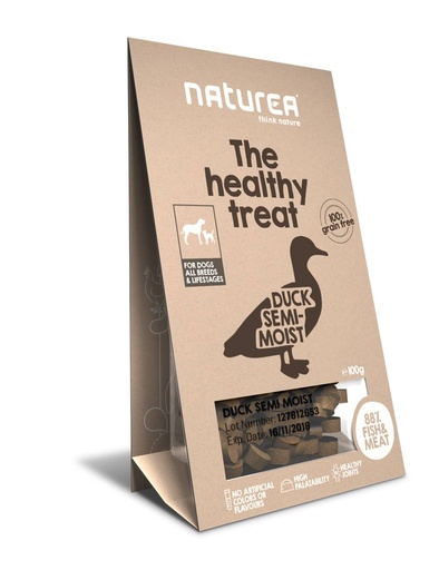 [NT37056] Naturea Treats Duck Semi-Moist 8 x 100 gr. (8 x 100 gr.)