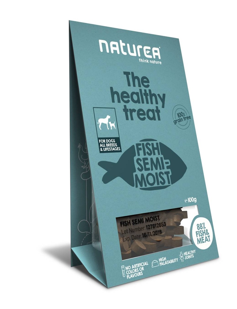 Naturea Dog Treats Fish Semi-Moist