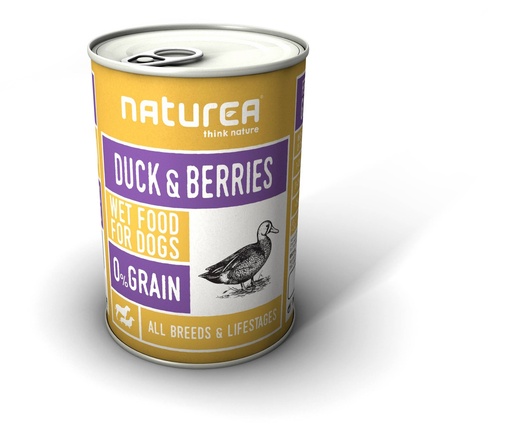 [NT37233] Naturea Wetfood Duck & Berries 12 x 400 gr. (12 x 400 gr.)