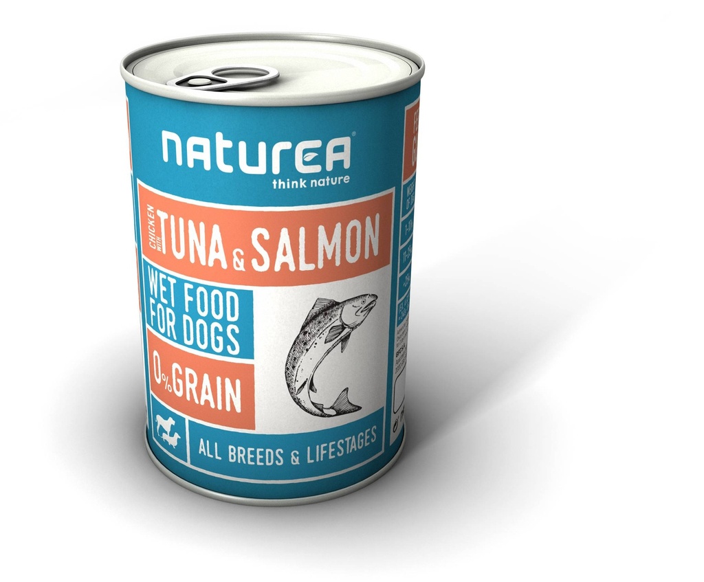 Naturea Wetfood Chicken Tuna Salmon 12 x 400 gr.