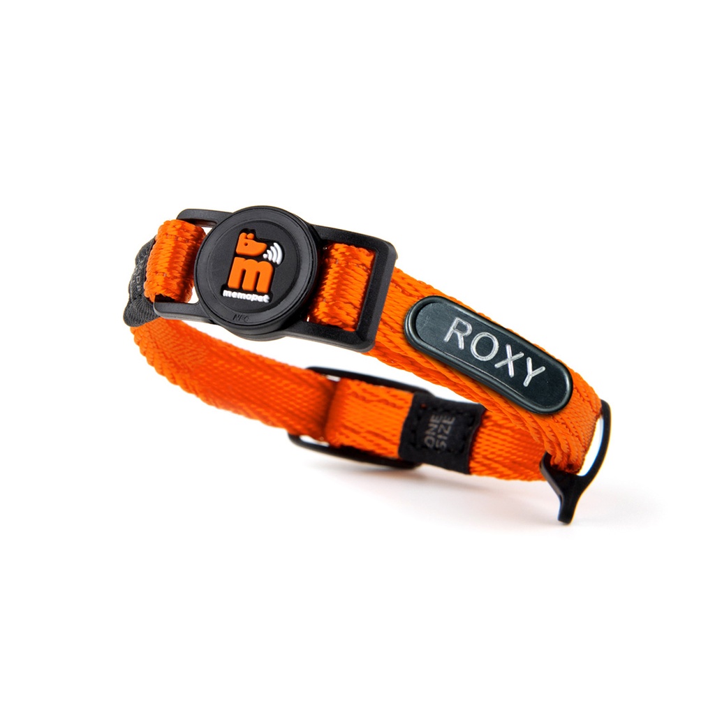 MyFamily Cat Collar Memopet ID Orange Unisize