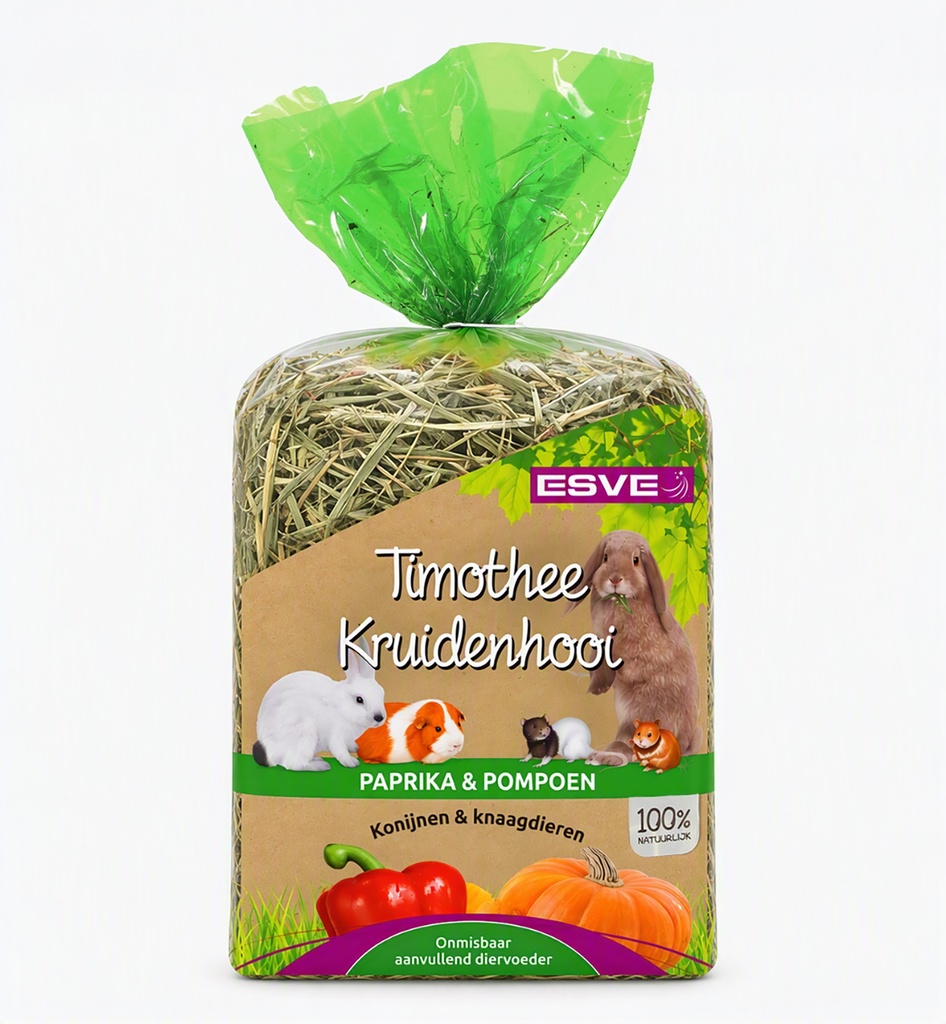 ESVE Timothy Hay Paprika & Pompoen 6 x 600 gr.