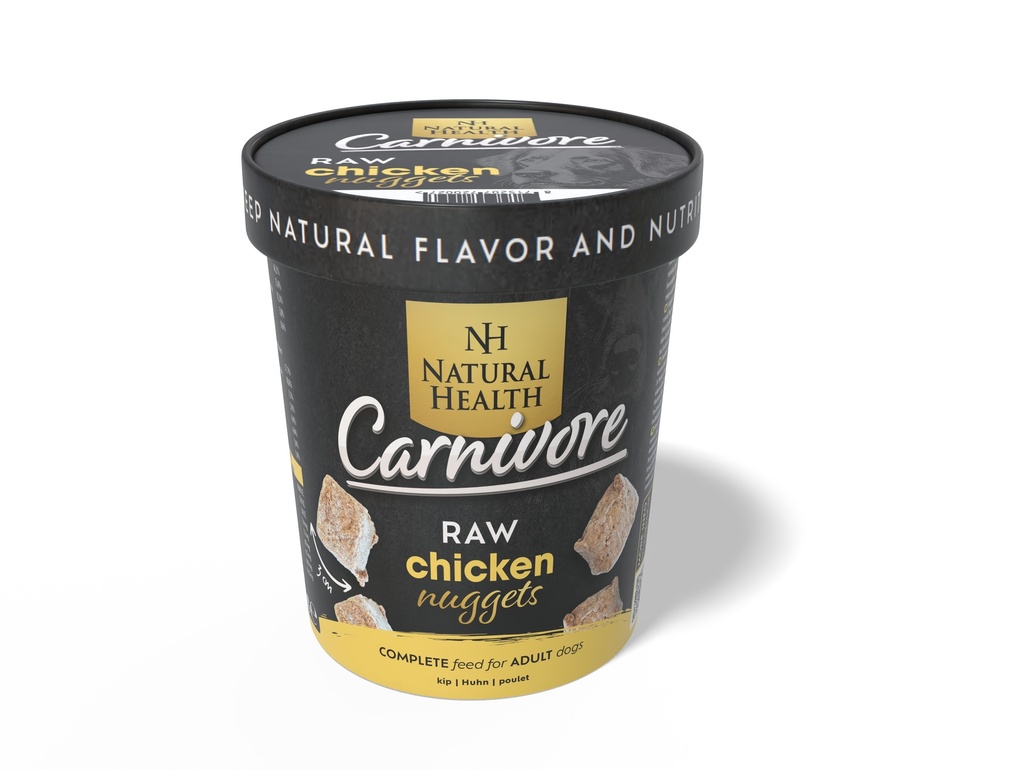 Natural Health Dog Carnivore Raw Nuggets Kip 375 gr.
