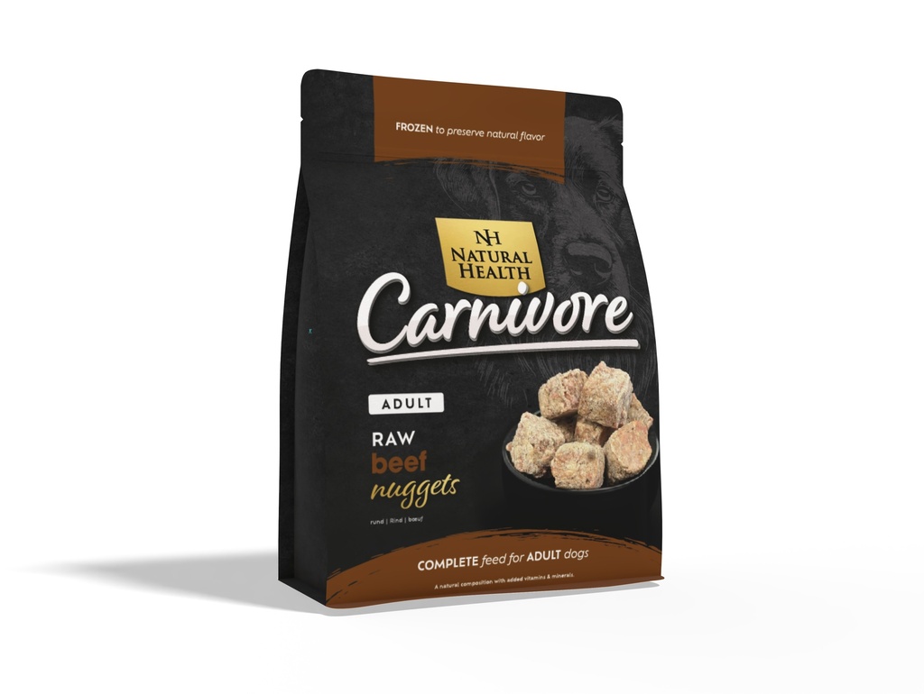Natural Health Dog Carnivore Raw Nuggets Rund 1575 gr.