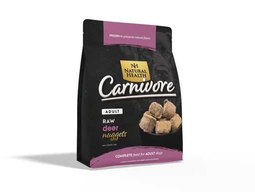 [NH72011] Natural Health Dog Carnivore Raw Nuggets Hert 1575 gr.