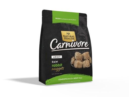 [NH72013] Natural Health Dog Carnivore Raw Nuggets Konijn 1575 gr.